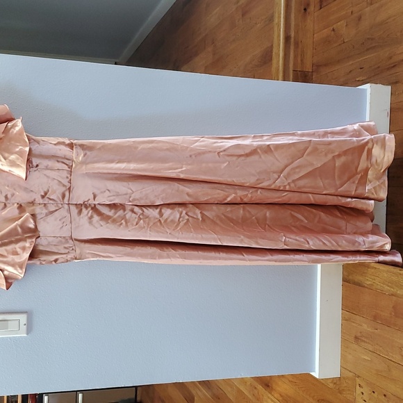 Ivy City Co Callie Peach Faux Wrap Dress - Picture 7 of 9